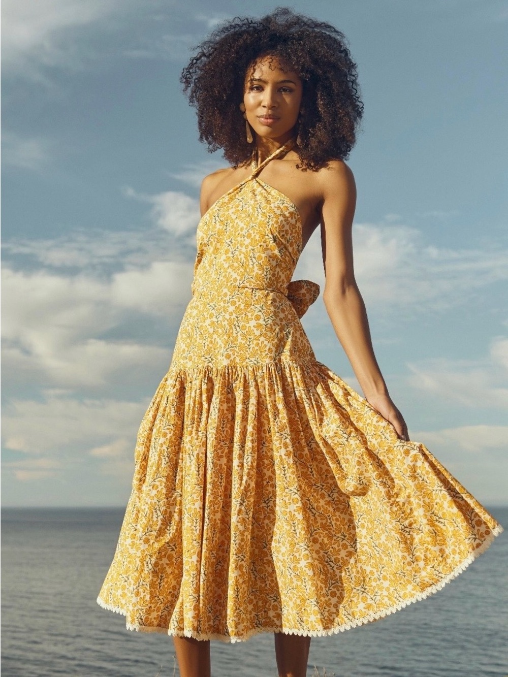 NWT $378 Eddy Krystal Midi Dress
